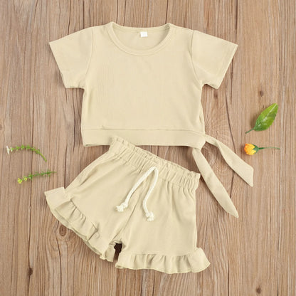 Baby Girl 2 Pieces Summer Outfit Set