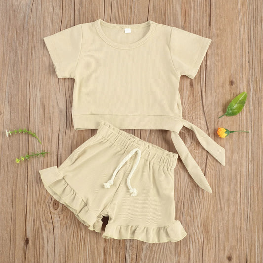 Baby Girl 2 Pieces Summer Outfit Set