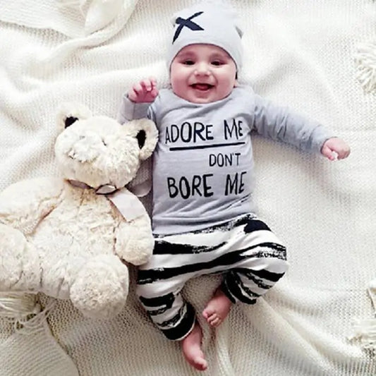 Baby Boys 3 Piece Pajama Set