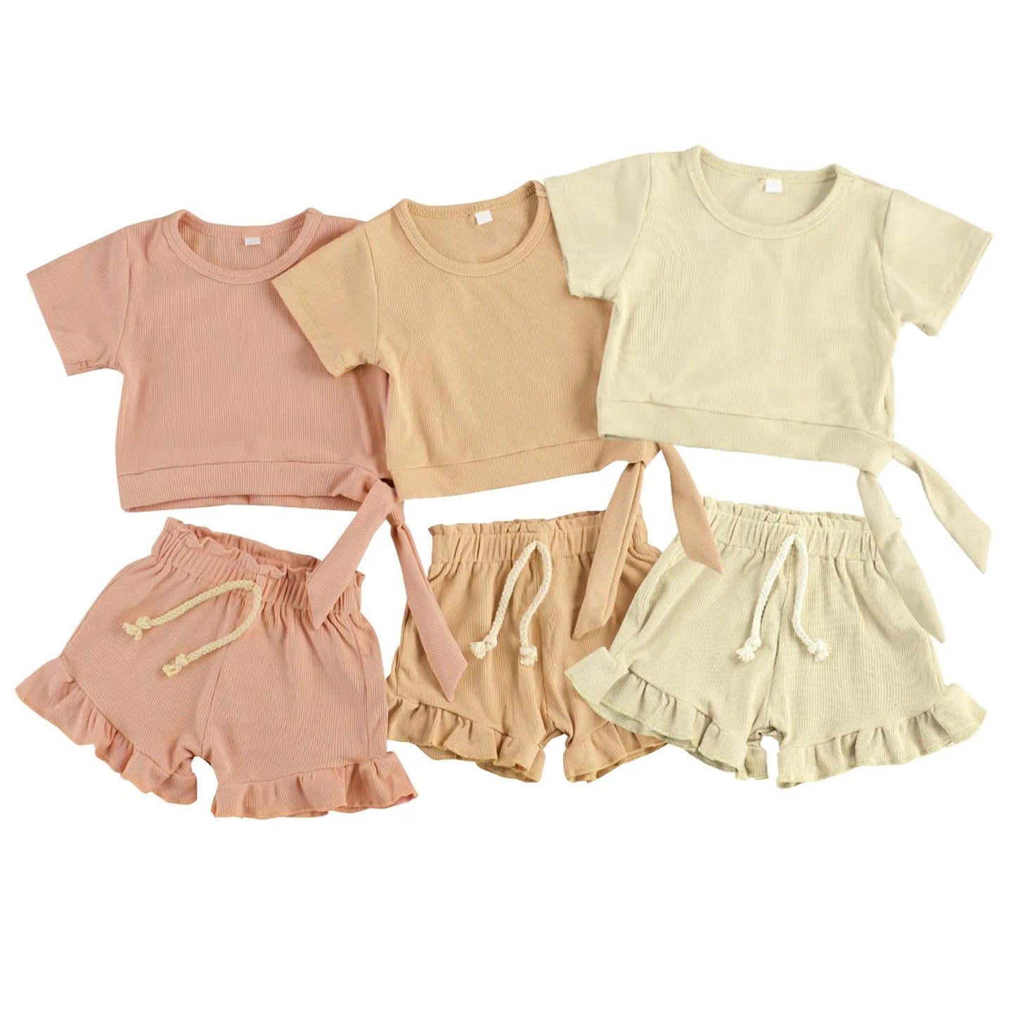 Baby Girl 2 Pieces Summer Outfit Set