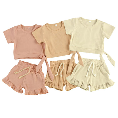 Baby Girl 2 Pieces Summer Outfit Set