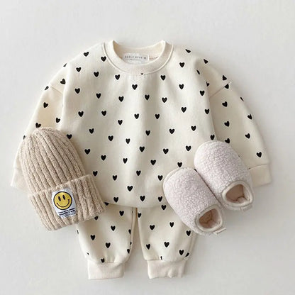 Heart Polka Dot Baby 2 Piece Set