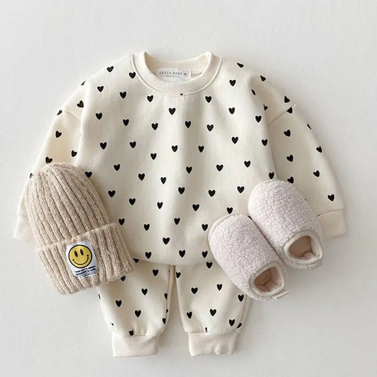 Heart Polka Dot Baby 2 Piece Set