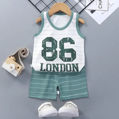 Baby Boys Summer Vest and Short Set