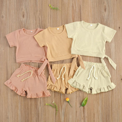 Baby Girl 2 Pieces Summer Outfit Set