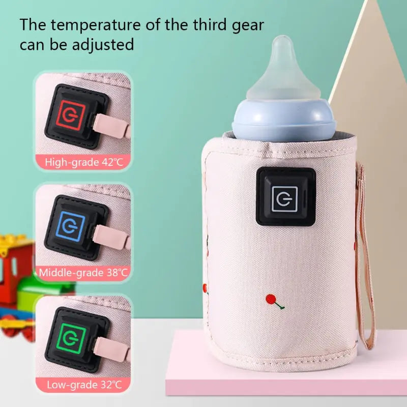 Portable USB Baby Bottle Warmer Sleeve