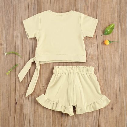 Baby Girl 2 Pieces Summer Outfit Set