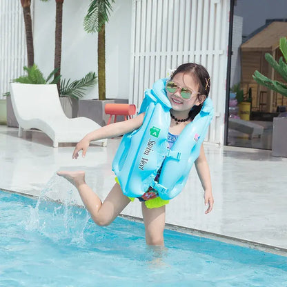 Kids Inflatable Life Vest Swimming Jacket